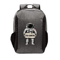 Funny Astronaut To Earth Space Exploration Vector Backpack