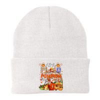 Fall All The Plaid And Pumpkin Things Autumn Knit Cap Winter Beanie