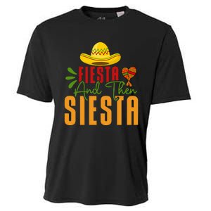 Fiesta And Then Siesta Cinco De Mayo Costume Essential Cooling Performance Crew T-Shirt