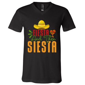 Fiesta And Then Siesta Cinco De Mayo Costume Essential V-Neck T-Shirt