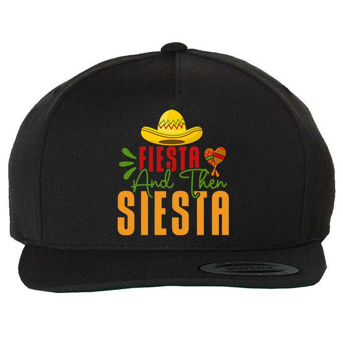 Fiesta And Then Siesta Cinco De Mayo Costume Essential Wool Snapback Cap