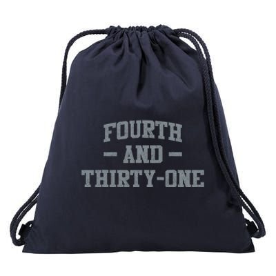 Fourth And Thirty One 4th And 31 Drawstring Bag