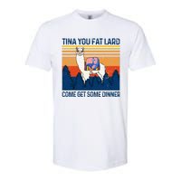 Funny Alpaca Tina You Fat Lard Come And Get Some Dinner Softstyle CVC T-Shirt