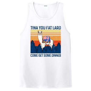 Funny Alpaca Tina You Fat Lard Come And Get Some Dinner PosiCharge Competitor Tank