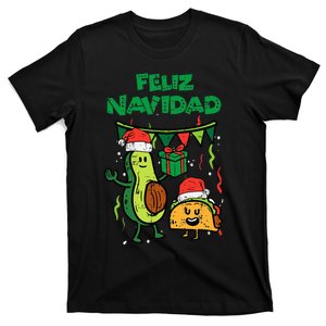 Festive Avocado Taco Fiesta for a Merry Mexican Christmas T-Shirt