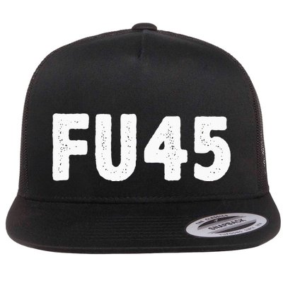 Fu45 Anti Trump Vintage Style Flat Bill Trucker Hat