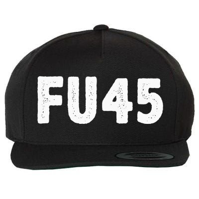 Fu45 Anti Trump Vintage Style Wool Snapback Cap