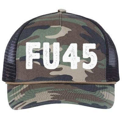 Fu45 Anti Trump Vintage Style Retro Rope Trucker Hat Cap