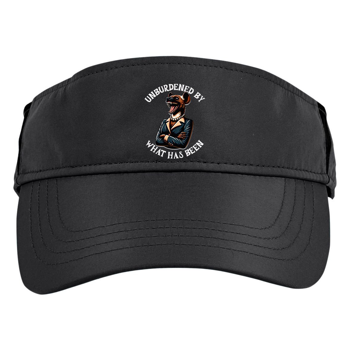 Funny Antikamala The Hyena With Famous Unburdened Quote Adult Drive Performance Visor
