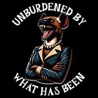 Funny Antikamala The Hyena With Famous Unburdened Quote Drawstring Bag
