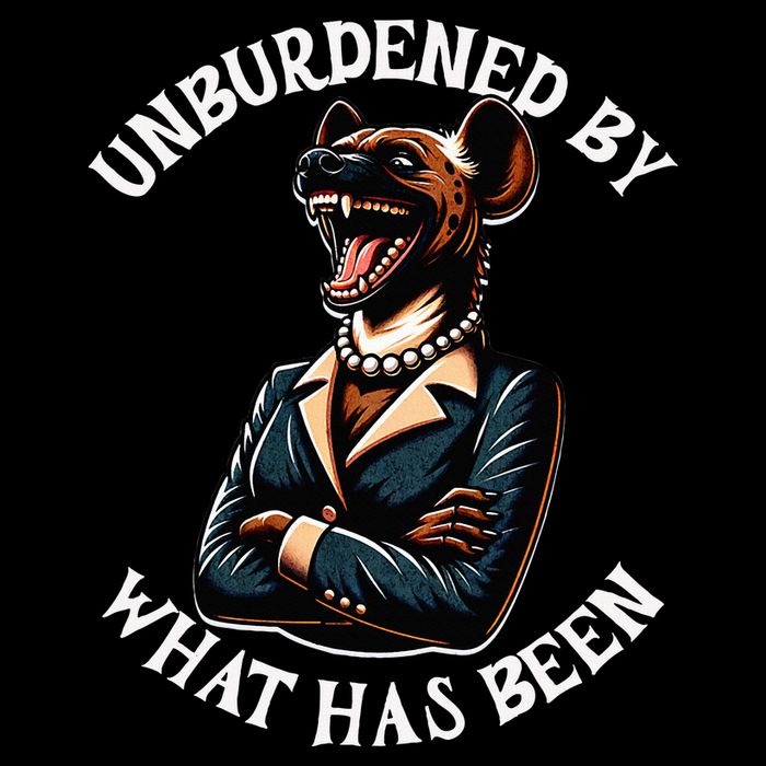 Funny Antikamala The Hyena With Famous Unburdened Quote Drawstring Bag