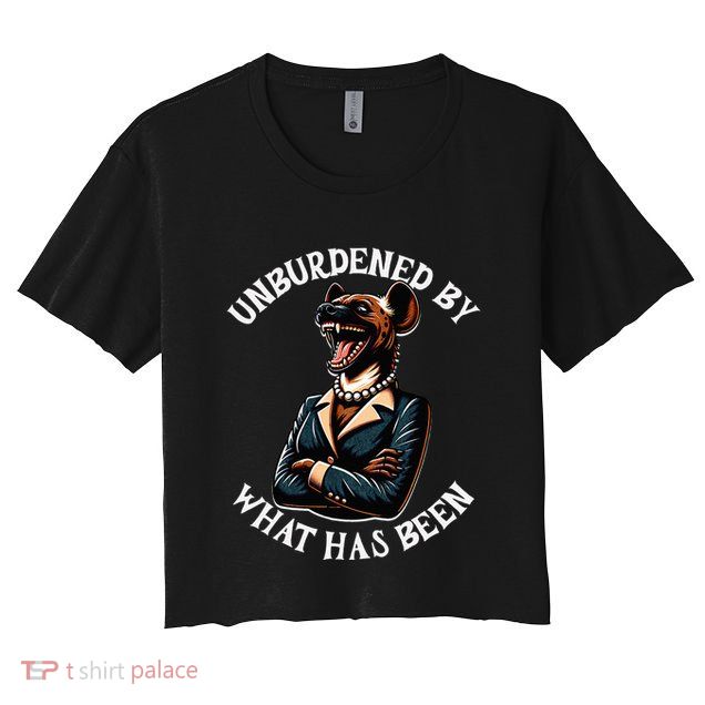 Funny Antikamala The Hyena With Famous Unburdened Quote Crop Top