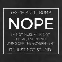 Funny Anti Trump Quote IM Just Not Stupid Adult Drive Performance Visor
