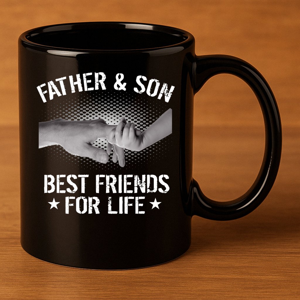 Father & Son Best Friends For Life 11oz C Handle Ceramic Mug
