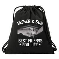 Father & Son Best Friends For Life Drawstring Bag