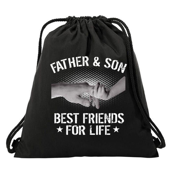 Father & Son Best Friends For Life Drawstring Bag