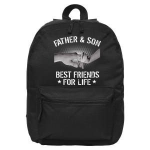 Father & Son Best Friends For Life 16 in Basic Backpack