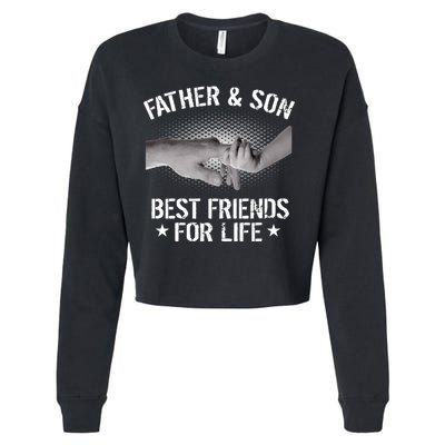 Father & Son Best Friends For Life Cropped Pullover Crew