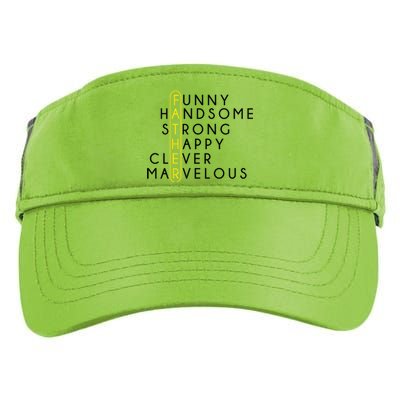 Father Acronym Fathers Day Adult Drive Performance Visor