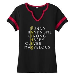 Father Acronym Fathers Day Ladies Halftime Notch Neck Tee