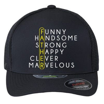 Father Acronym Fathers Day Flexfit Unipanel Trucker Cap