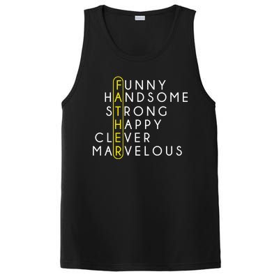 Father Acronym Fathers Day PosiCharge Competitor Tank