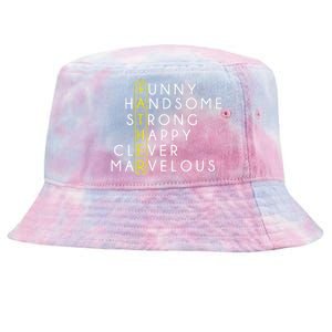 Father Acronym Fathers Day Tie-Dyed Bucket Hat