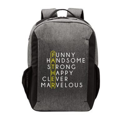 Father Acronym Fathers Day Vector Backpack