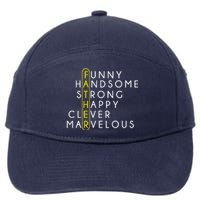 Father Acronym Fathers Day 7-Panel Snapback Hat