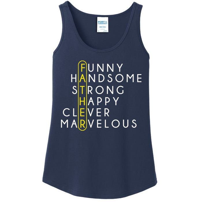 Father Acronym Fathers Day Ladies Essential Tank