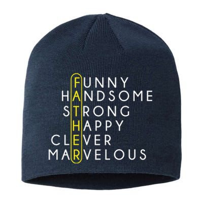 Father Acronym Fathers Day Sustainable Beanie