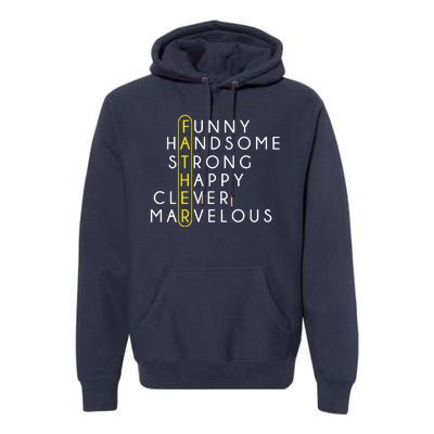 Father Acronym Fathers Day Premium Hoodie