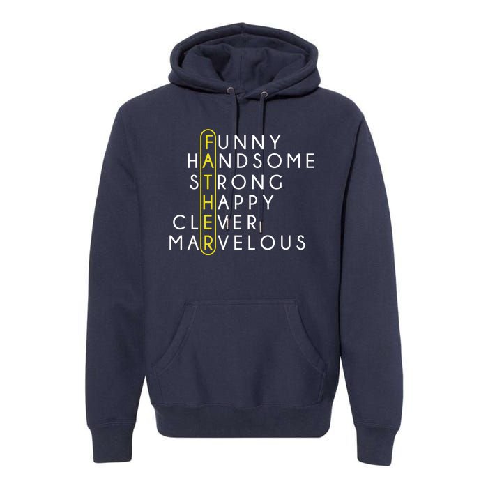 Father Acronym Fathers Day Premium Hoodie