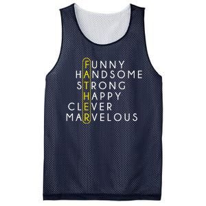 Father Acronym Fathers Day Mesh Reversible Basketball Jersey Tank