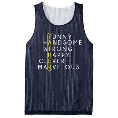 Father Acronym Fathers Day Mesh Reversible Basketball Jersey Tank