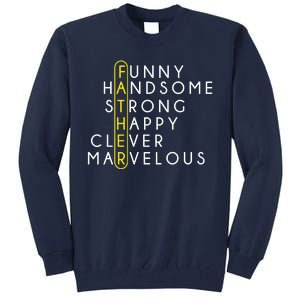 Father Acronym Fathers Day Tall Sweatshirt