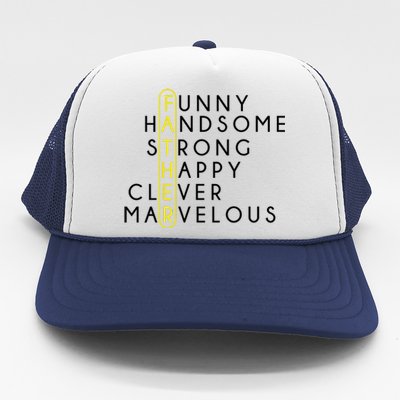 Father Acronym Fathers Day Trucker Hat