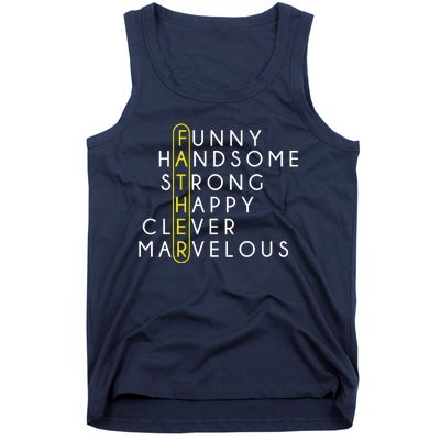 Father Acronym Fathers Day Tank Top