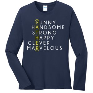 Father Acronym Fathers Day Ladies Long Sleeve Shirt