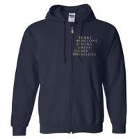 Father Acronym Fathers Day Full Zip Hoodie