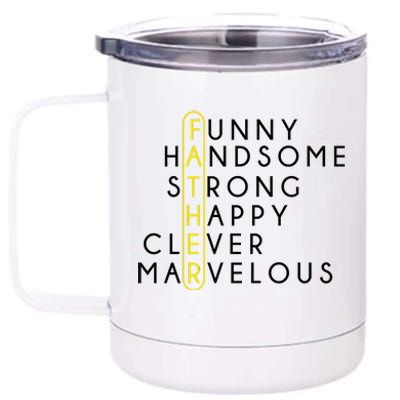 Father Acronym Fathers Day 12 oz Stainless Steel Tumbler Cup