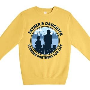 Father And Daughter Fishing Partners Premium Crewneck Sweatshirt