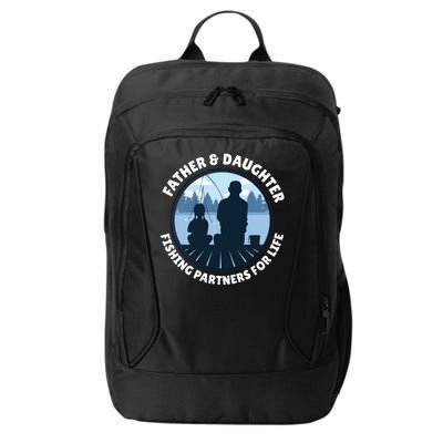 Father And Daughter Fishing Partners City Backpack