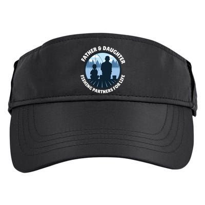 Father And Daughter Fishing Partners Adult Drive Performance Visor