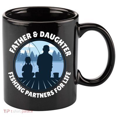 Father And Daughter Fishing Partners 11oz C Handle Ceramic Mug