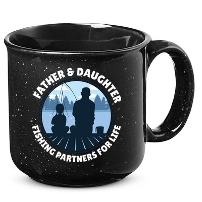Father And Daughter Fishing Partners 15oz Campfire Ceramic Mug