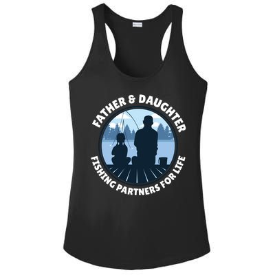 Father And Daughter Fishing Partners Ladies PosiCharge Competitor Racerback Tank