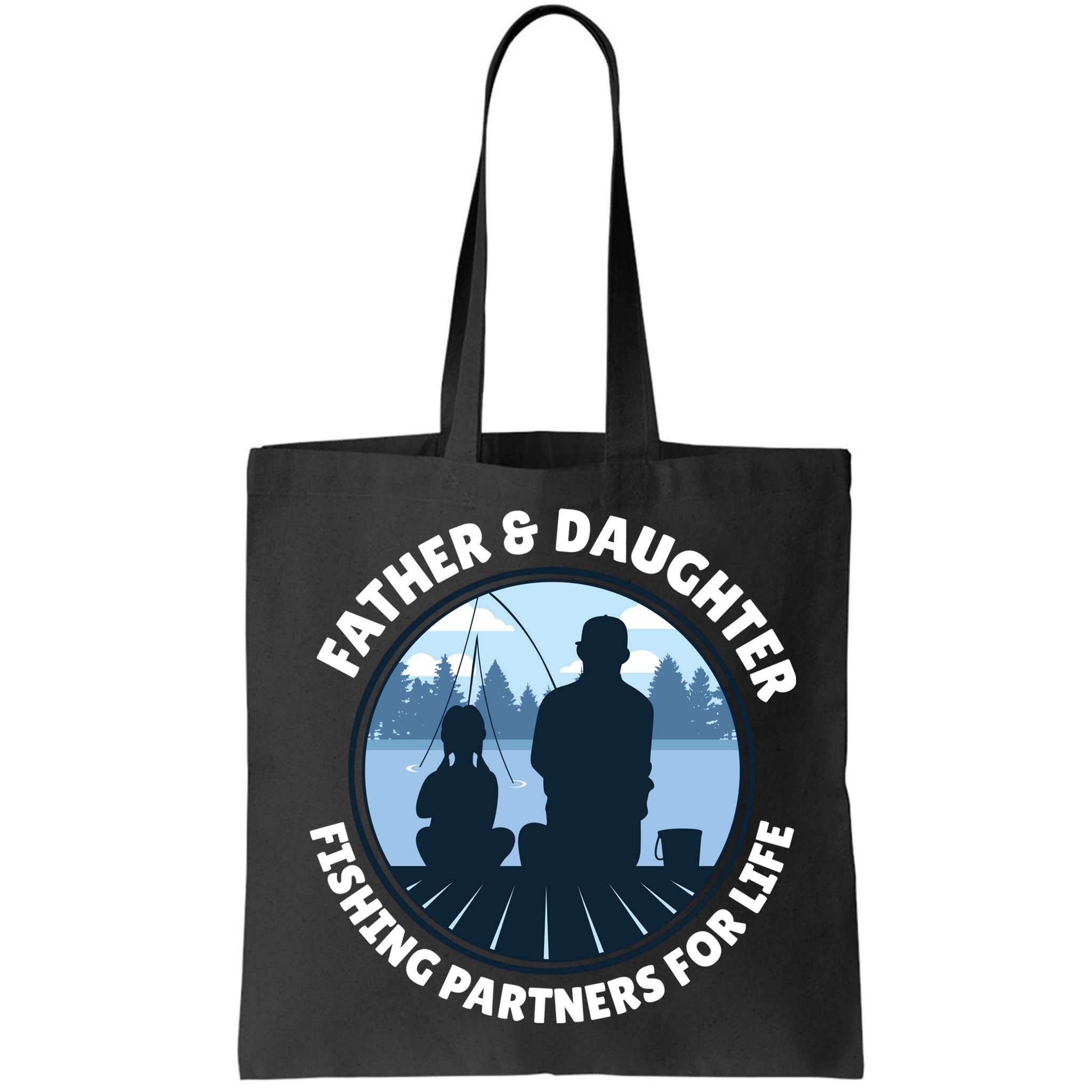 Father And Daughter Fishing Partners Bag