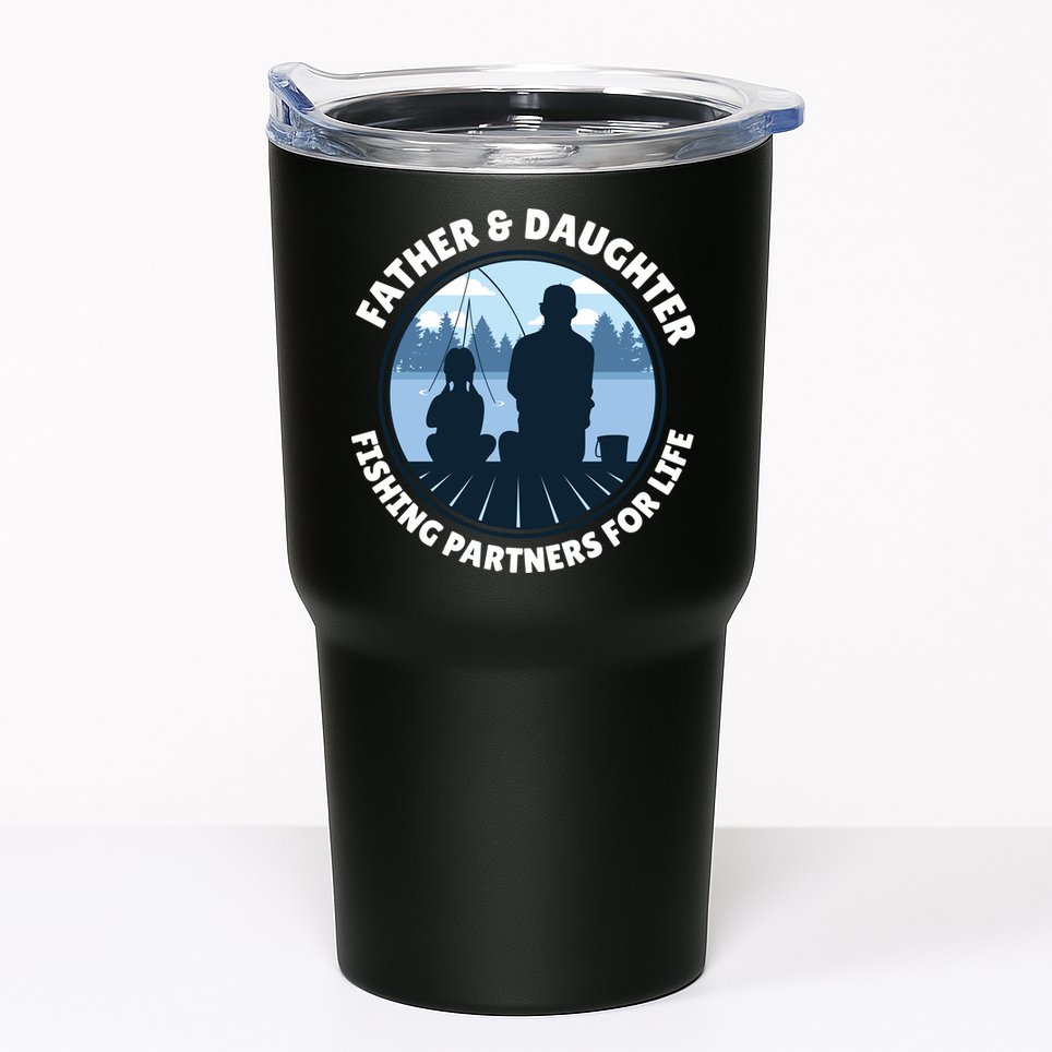 Father And Daughter Fishing Partners Tumbler