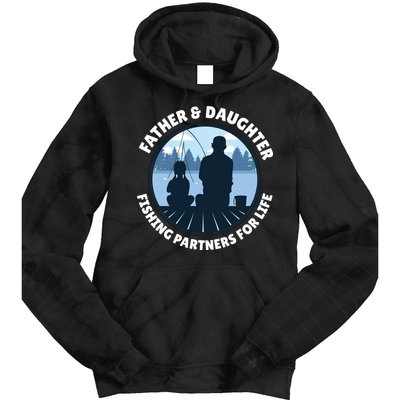 Father And Daughter Fishing Partners Tie Dye Hoodie